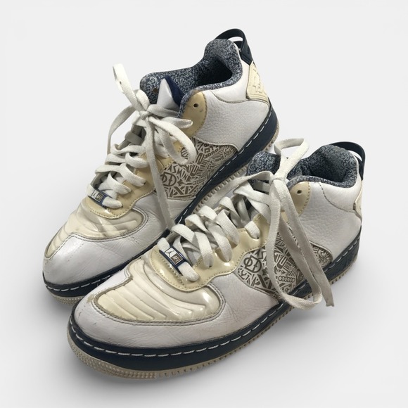 Nike Other - Nike Air Jordan AF-1 Fusion 20  White Lace Up Shoes 332122-103 Mens US 8 EU 41